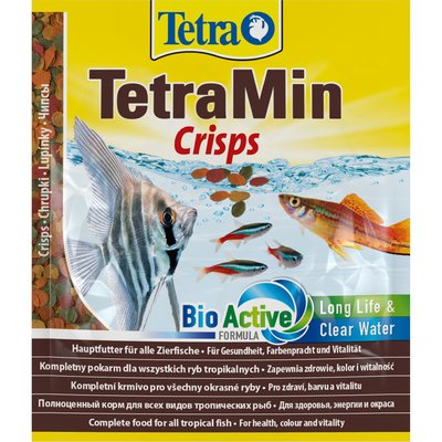 Сухий корм для акваріумних риб Tetra в чипсах «TetraMin Pro Crisps» 12 г (для всіх акваріумних риб) - masterzoo.ua