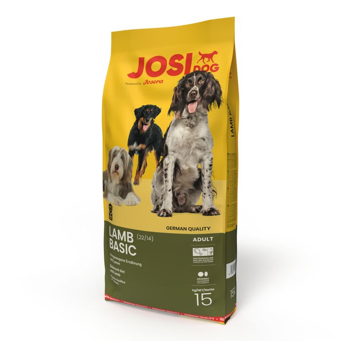 Сухий корм для собак Josera JosiDog Lamb Basic Adult 15 кг - ягня - masterzoo.ua