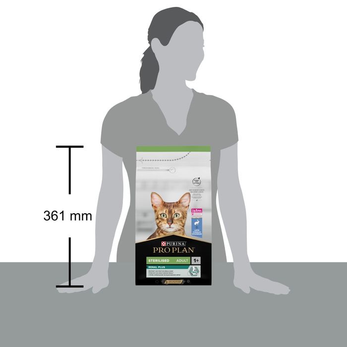 Сухий корм для котів Pro Plan Sterilised Adult 1+ Renal Plus 1,5 кг - кролик - masterzoo.ua