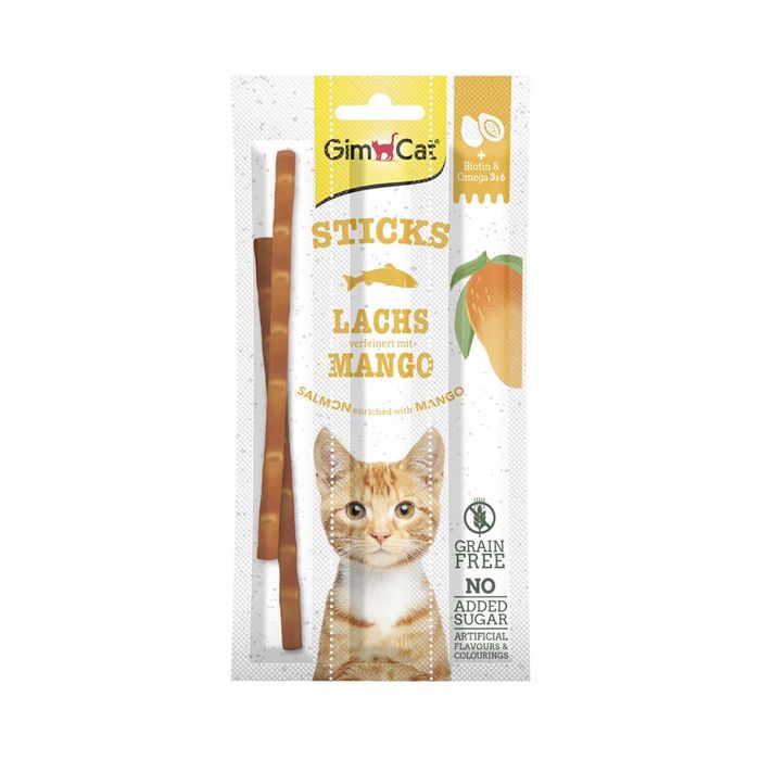 Лакомство для кошек GimCat Superfood Duo-Sticks 3 шт. (лосось) - masterzoo.ua