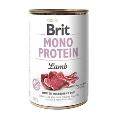 Вологий корм для собак Brit Mono Protein Lamb 400 г (ягня) - masterzoo.ua
