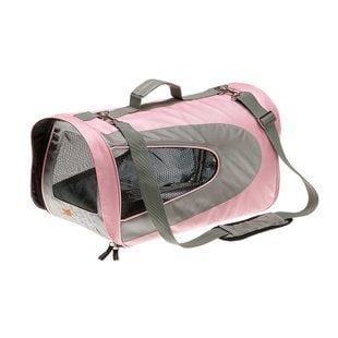Cумка для собак Ferplast Beauty Small 42x24x27 см - рожево-сірий - masterzoo.ua