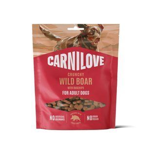 Ласощі для собак Carnilove Crunchy Snack Adult 200 г - дикий кабан та шипшина - masterzoo.ua
