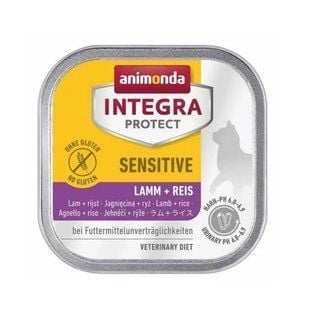Вологий корм для котів Animonda Integra Protect Sensitive 100 г - ягня та рис - masterzoo.ua