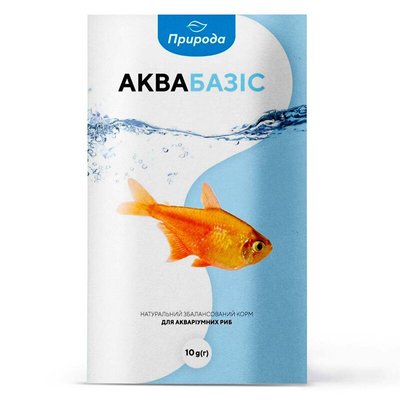 Натуральный корм для аквариумных рыб Природа «Аквабазис» 10 г (для всех аквариумных рыб) - masterzoo.ua