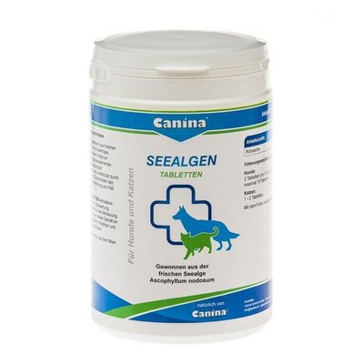 Витамины для кошек и собак Canina «SeealgenTabletten» 750 таблеток, 750 г (для пигментации) - dgs - masterzoo.ua