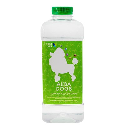 Полезная витаминизированная вода для собак Аква Dogs 1 л - masterzoo.ua