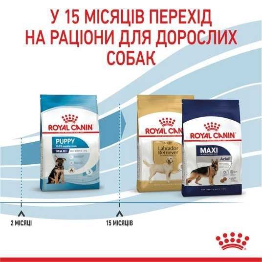≡ Cухий корм для цуценят Royal Canin Maxi Puppy 1 кг • Royal