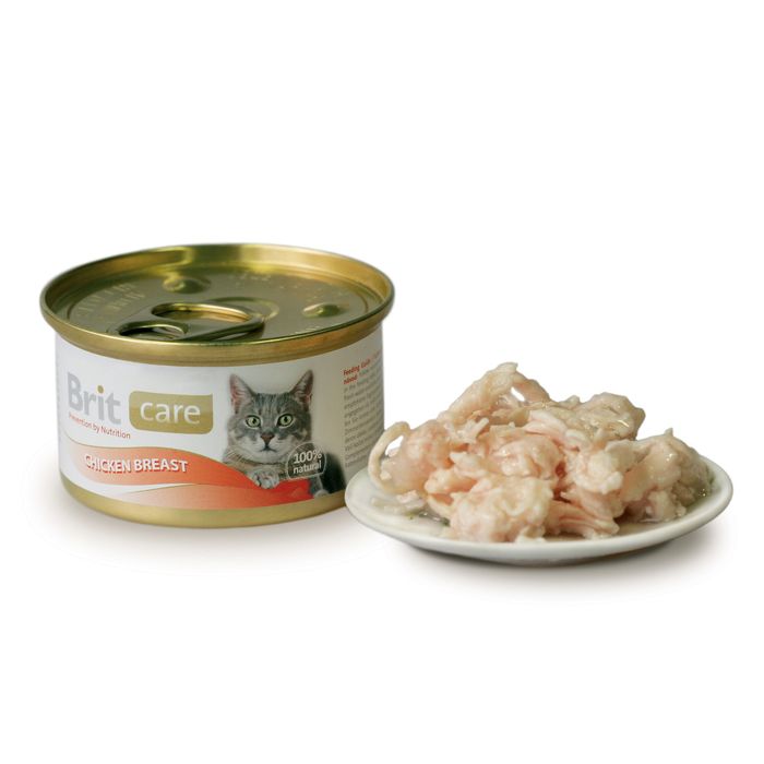 Влажный корм для кошек Brit Care Cat Chicken Breast 80 г (куриная грудка) - masterzoo.ua