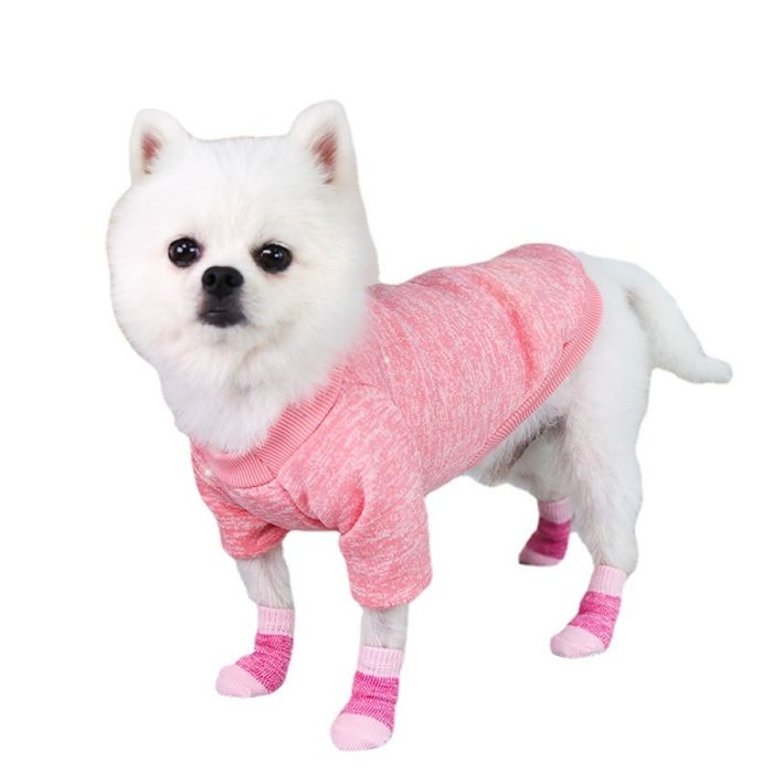 Носки для собак YIWU Non Skid розовые M - masterzoo.ua