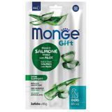Лакомство для собак Monge Gift Skin Support 45 г - лосось и алоэ - masterzoo.ua