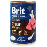 Вологий корм для собак Brit Premium By Nature Beef with Tripe 400 г (яловичина)