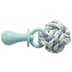 Іграшка для собак GimDog Дент Плюс мотузка/вузол з термопластичною гумою 14 см/ 6,6 см - masterzoo.ua