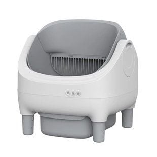 Смарт-лоток для кошек Me&Pet NMP-45 53х45х51 см - бело-серый - masterzoo.ua