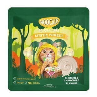 Ласощі для котів Moochie Fairy Puree 25 шт х 15 г - курка та ромашка - masterzoo.ua