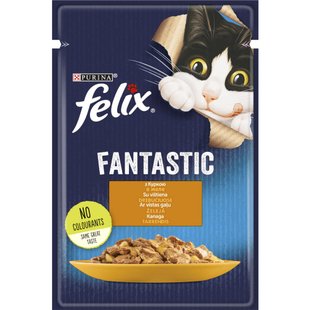 Влажный корм для кошек Felix Fantastic 85 г - курица - masterzoo.ua