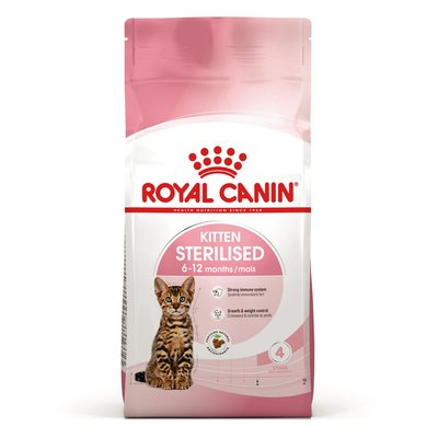 Сухий корм для стерилізованих кошенят Royal Canin Kitten Sterilised 1,6 кг + 400 г у подарунок (домашня птиця)