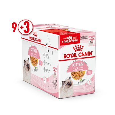 Влажный корм для котят pouch Royal Canin Kitten Instinctive Jelly pouch 85 г, 9+3 шт - домашняя птица - masterzoo.ua