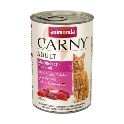 Вологий корм для котів Animonda Carny Adult Multi Meat Cocktail | 400 г (мультим'ясний коктейль) - masterzoo.ua