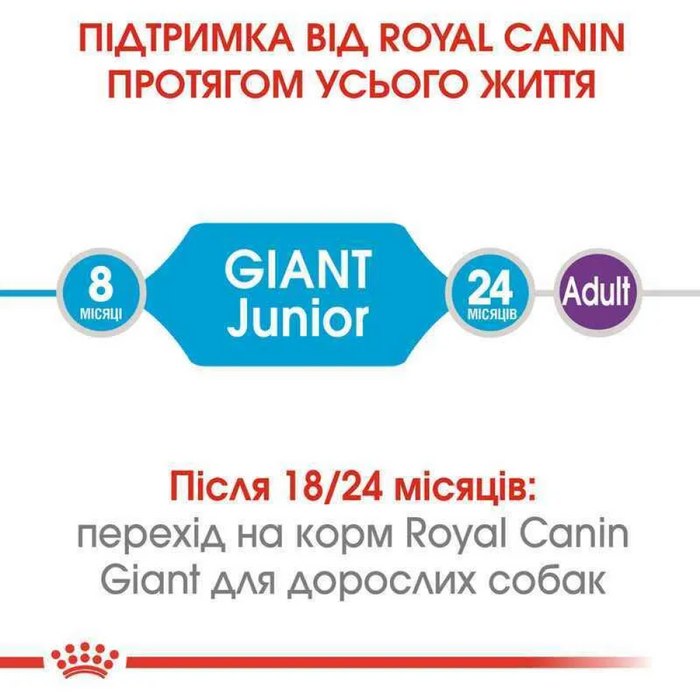 Сухий корм для цуценят Royal Canin Giant Junior 15 кг - домашня птиця - masterzoo.ua