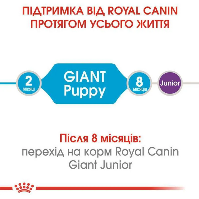 Сухий корм для цуценят Royal Canin Giant Puppy 15 кг - домашня птиця - masterzoo.ua