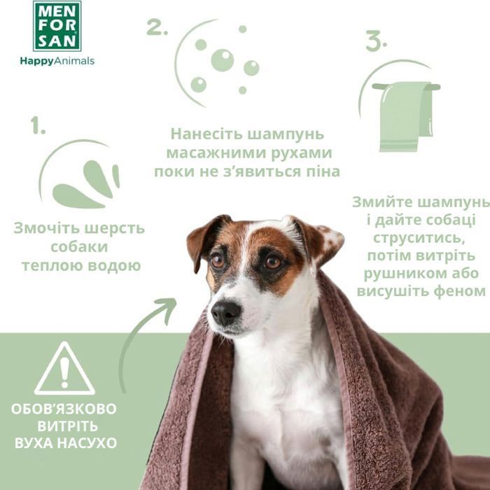 Menforsan Aloe vera шампунь для собак 50 мл - алоэ вера - masterzoo.ua