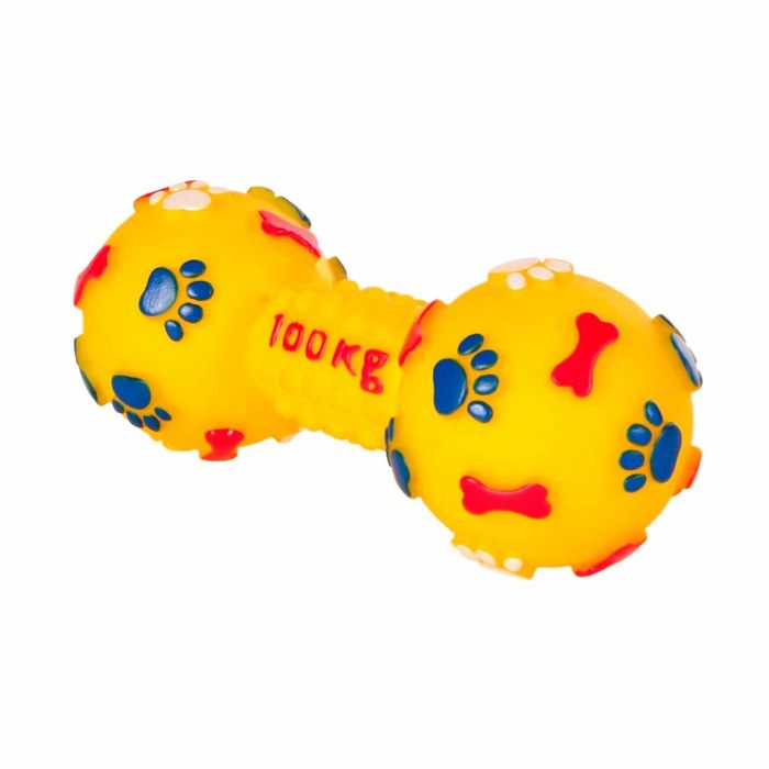 Игрушка для собак Trixie Гантель с пищалкой 15 см (винил, цвета в ассортименте) - masterzoo.ua
