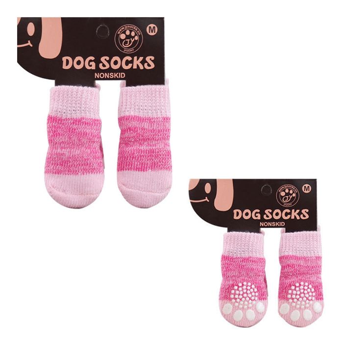 Носки для собак YIWU Non Skid розовые L - masterzoo.ua
