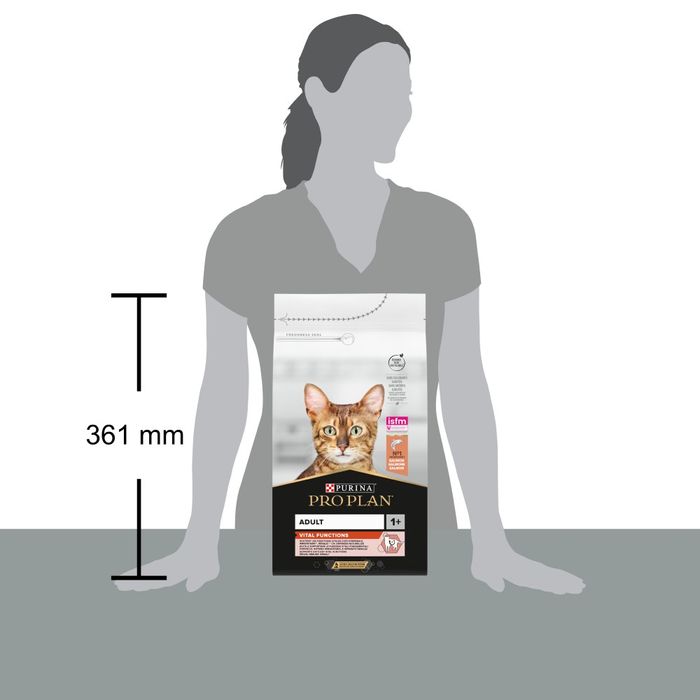 Сухий корм для котів Pro Plan Adult 1+ Vital Functions 1,5 кг - лосось - masterzoo.ua