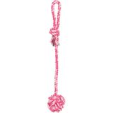Іграшка для собак Trixie М'яч плетений з ручкою 50 см, d=7 см (текстиль, кольори в асортименті)