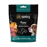 Ласощі для цуценят Savory Puppy Crunchy Snacks 200 г - ягня та обліпиха - masterzoo.ua