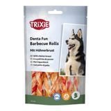 Лакомство для собак Trixie Denta Fun Barbecue Rolls 12 см 10 шт 80 г - курица - masterzoo.ua