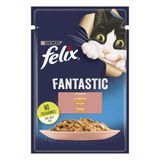 Влажный корм для кошек Felix Fantastic 85 г - лосось