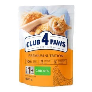 Сухой корм для кошек Club 4 Paws Premium 900 г - курица - masterzoo.ua