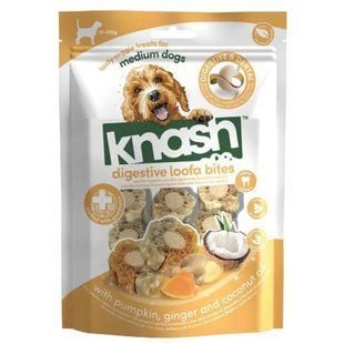 Ласощі для собак Knash Digestive Woofa Bites 100 г - гарбуз та імбир - masterzoo.ua
