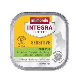 Вологий корм для котів Animonda Integra Protect Sensitive 100 г - індичка - masterzoo.ua