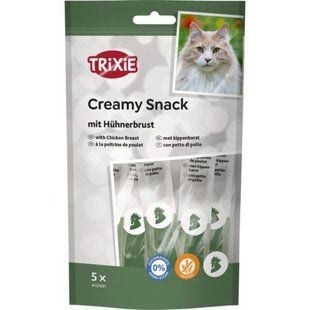 Лакомство для кошек Trixie Creamy Snack 5 шт х 14 г - курица - masterzoo.ua