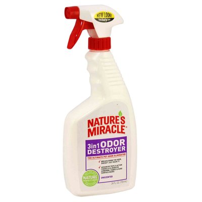 Спрей-знищувач Nature's Miracle «3in1 Odor Destroyer» для видалення запахів 710 мл - dgs - masterzoo.ua