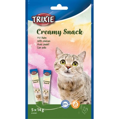 Ласощі для котів Trixie Creamy Snacks 5 шт (курка) - masterzoo.ua