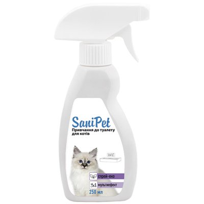 Спрей-притягувач для котів Природа Sani Pet 250 мл (для привчання до туалету) - masterzoo.ua