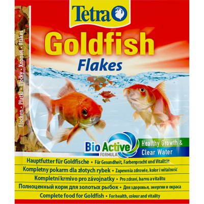 Сухий корм для акваріумних риб Tetra в пластівцях «Goldfish» 12 г (для золотих рибок) - masterzoo.ua
