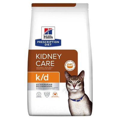Сухий корм для котів при захворюваннях нирок Hills Prescription Diet k/d 3 кг (курка) - masterzoo.ua