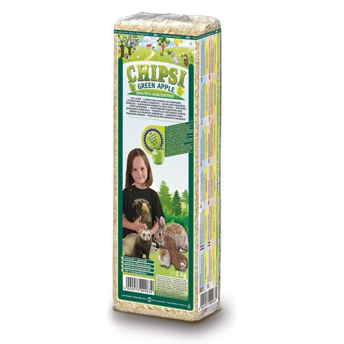 Гигиенический наполнитель для грызунов Chipsi «‎Green Apple» 1 кг (тырса) - masterzoo.ua