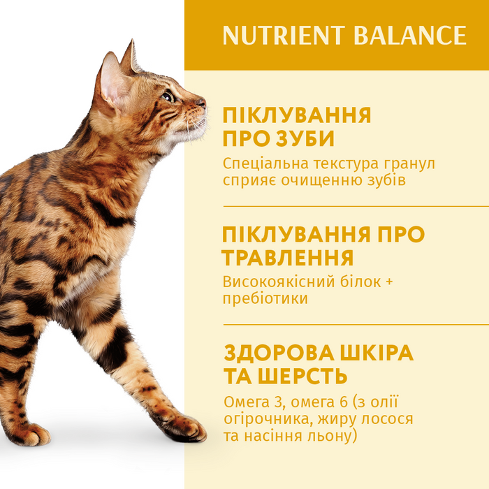 Сухий корм для дорослих котів Optimeal Nutrient Balance 4 кг - курка - masterzoo.ua
