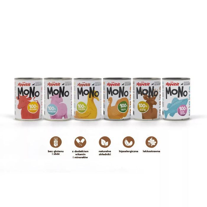 Вологий корм для собак Comfy Appetit Mono 400 г - індичка - masterzoo.ua