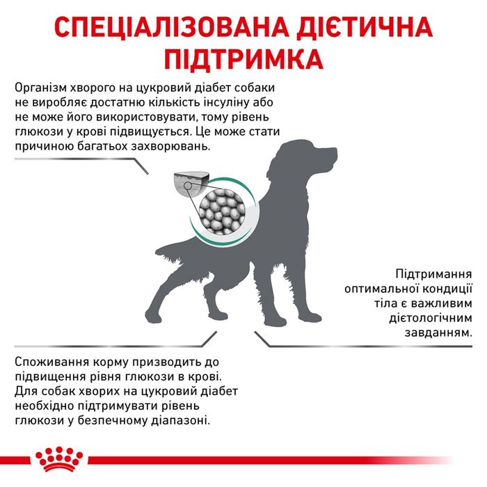 Сухий корм для дорослих собак Royal Canin Diabetic Dog 1,5 кг - домашня птиця - masterzoo.ua