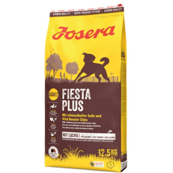Сухий корм для собак Josera FiestaPlus Adult 12,5 кг - домашня птиця та лосось - masterzoo.ua