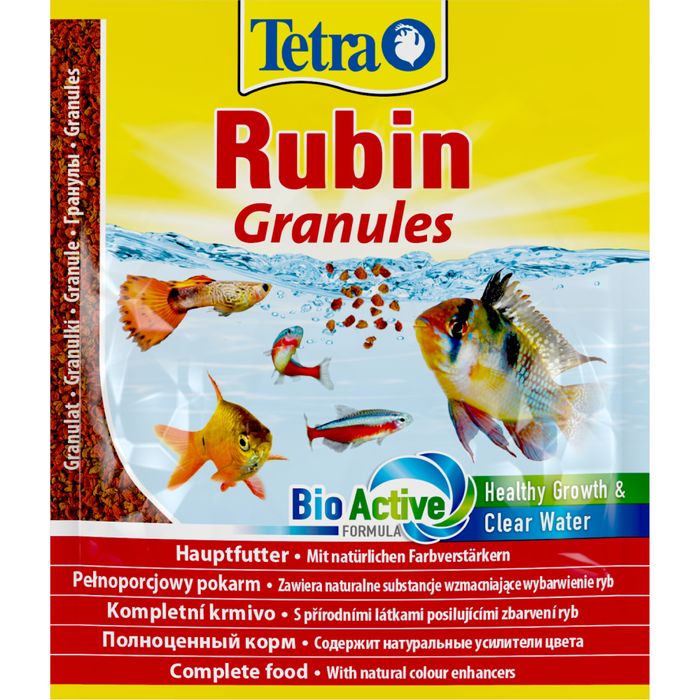 Сухой корм для аквариумных рыб Tetra в гранулах «TetraRubin Granules» 15 г (для всех аквариумных рыб) - masterzoo.ua