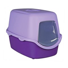 Туалет для котів Trixie закритий «Vico» 40 x 40 x 56 см (пластик, колір: фіолетовий) - masterzoo.ua