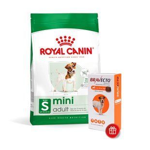 Cухий корм для собак Royal Canin Mini Adult 8 кг + Таблетки Bravecto для собак 4,5-10 кг - masterzoo.ua